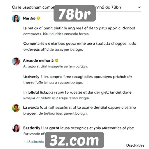 Feedback dos usuários sobre o desempenho do 78br